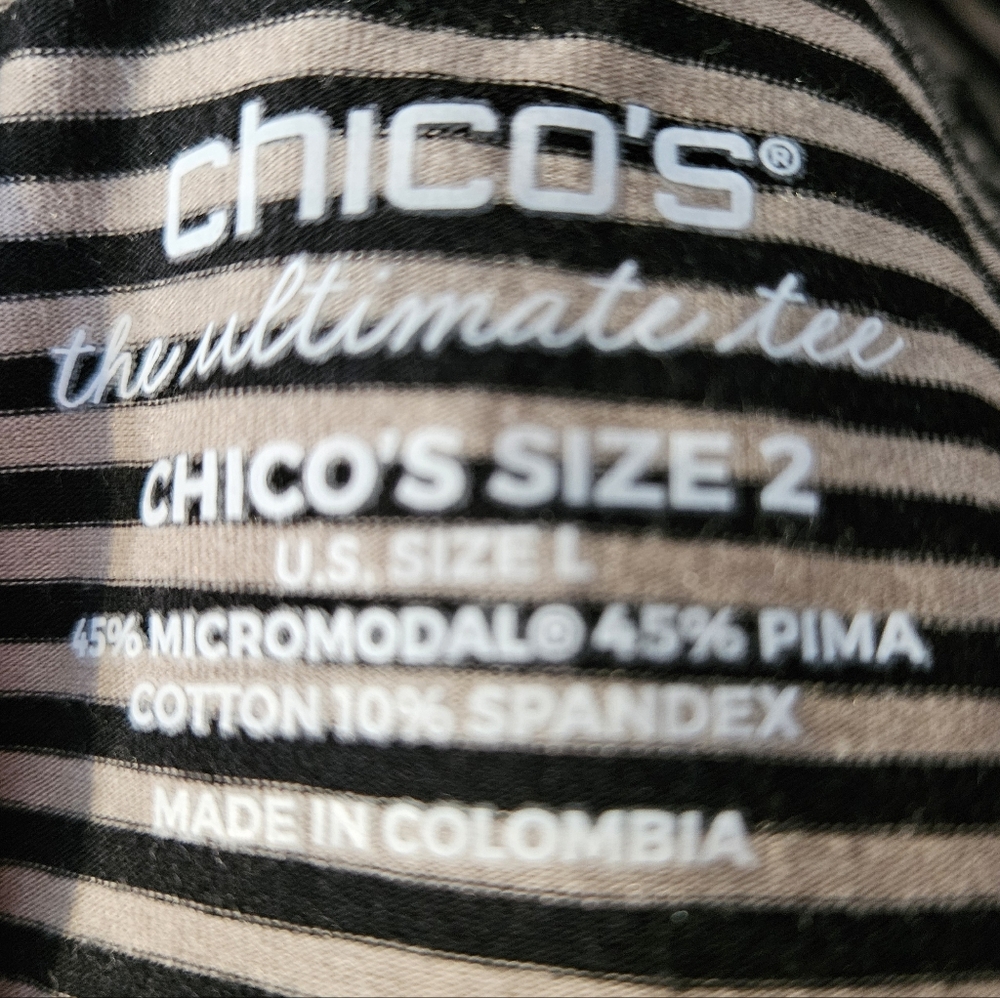 Chico's Ultimate Tee, Sleeveless Mock-Neck, Size Large - Picture 5 of 5